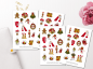 Preview: Girls Christmas Sticker Set